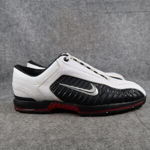 Nike Shoes Mens 10 Air Max Pro Golf Derby Sneaker Sport Active White Black Red